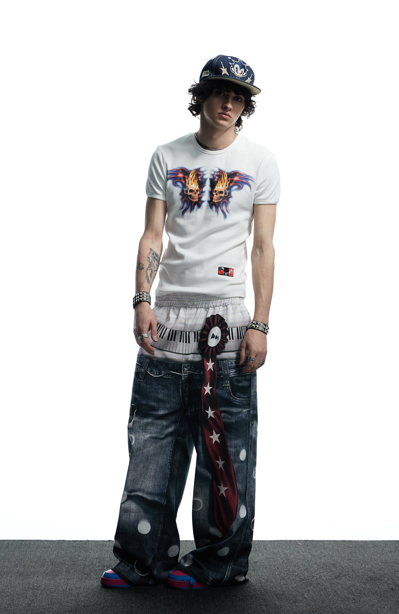 Playful Print Baggy Trousers