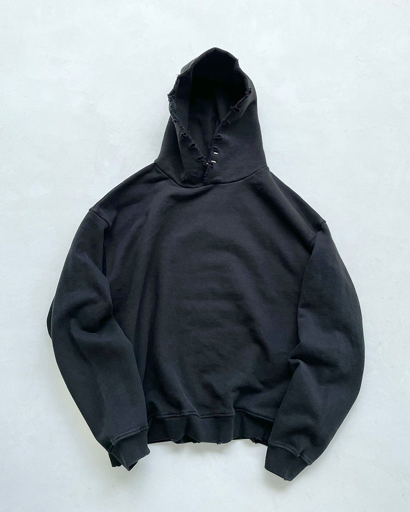 Wasteland Washed Distressed Destroyed Hoodie