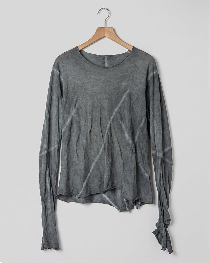 Wasteland Distressed Washed Thumbhole Long Sleeve Tee