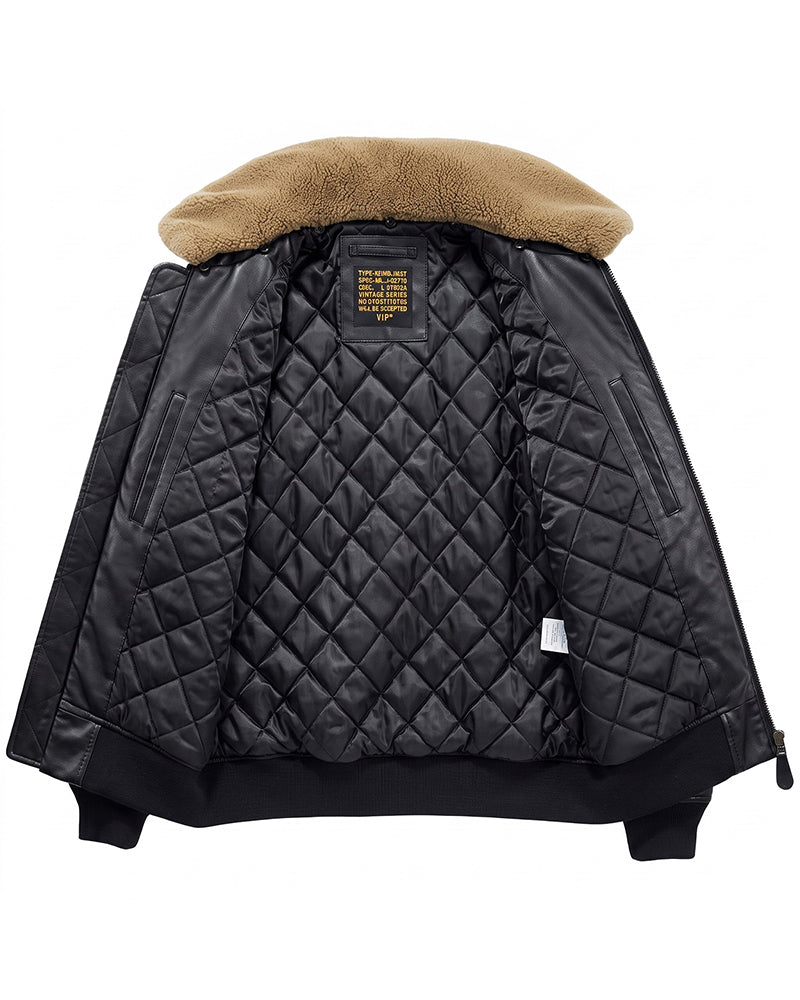 Techwear PU Bomber Jacket
