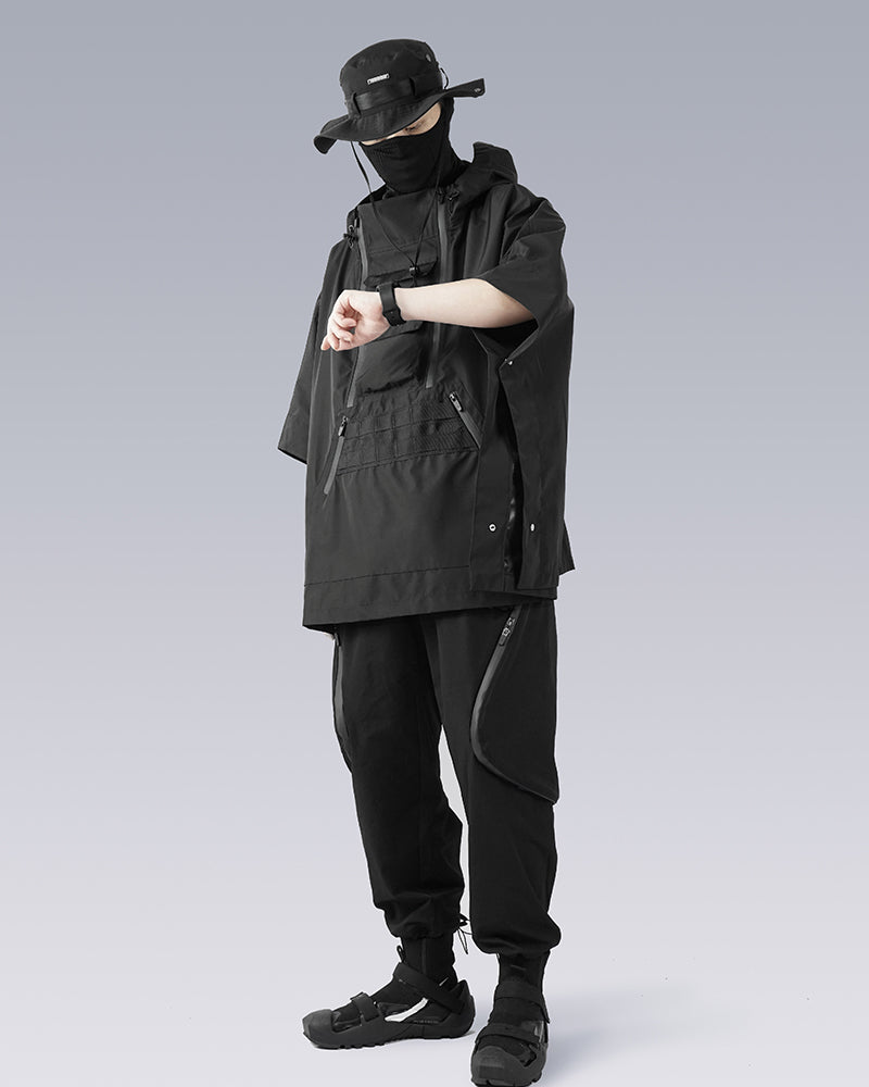 Three-Layer Waterproof Techwear Poncho Jacket