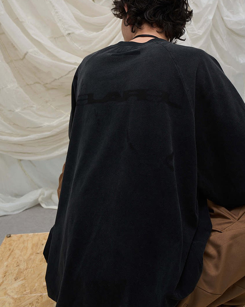 Washed Spliced Raglan T-Shirt