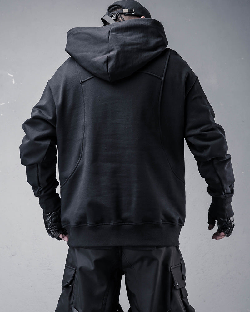 Japanese Techwear Patchwork Hoodie