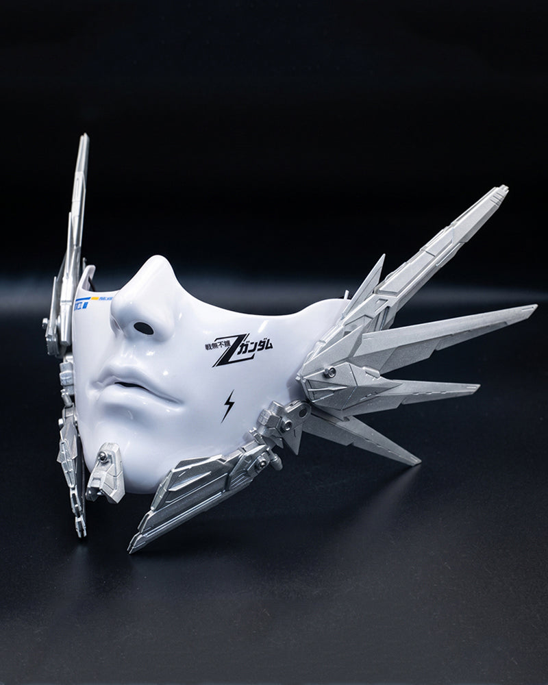 Cyberpunk Mecha Tech Half-Face Mask