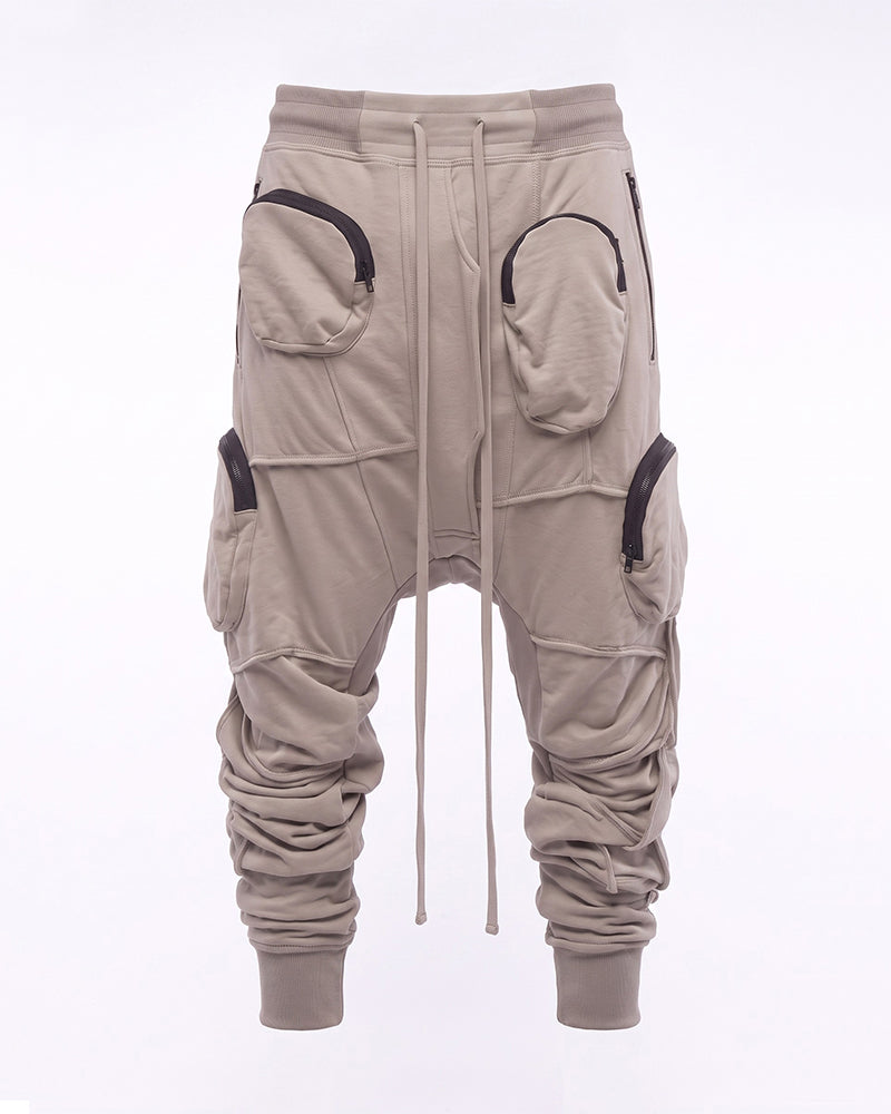 Post‑Apocalyptic Multi‑Zip Pocket Cargo Pants