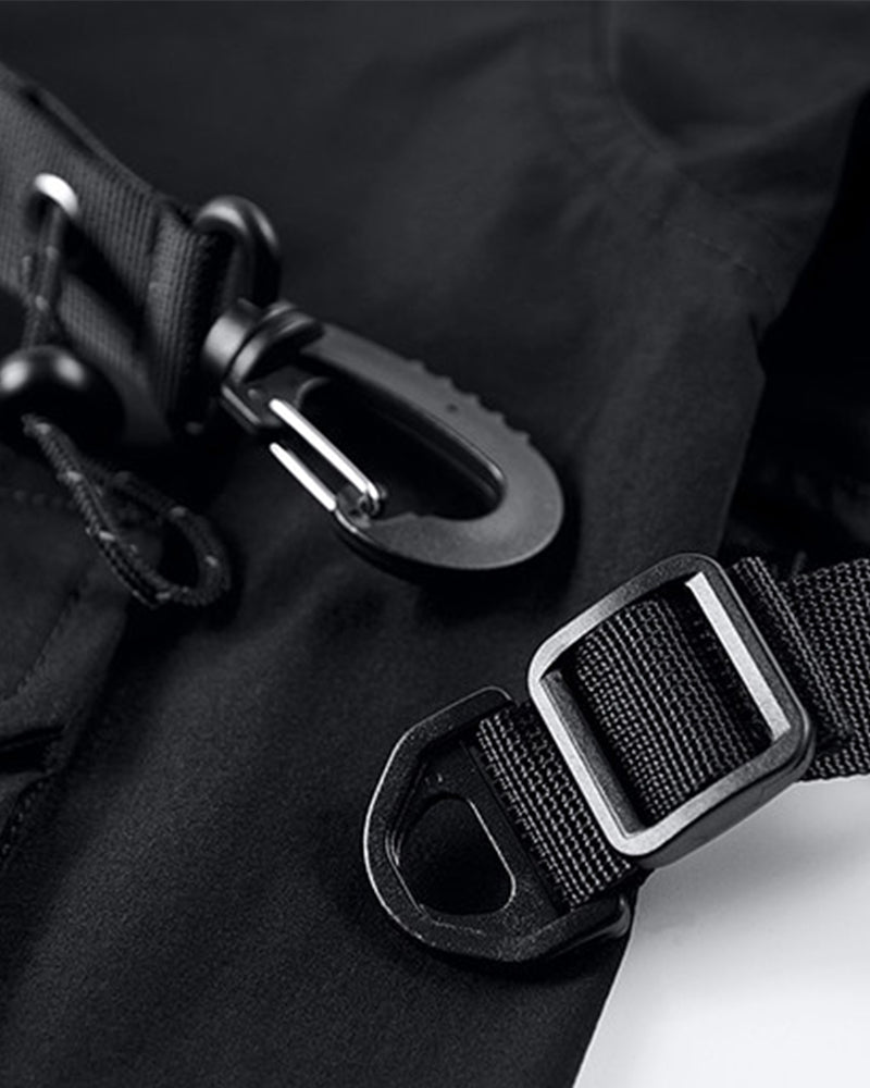 Tactical Utility Crossbody Strap Short Sleeve Tech Shirt