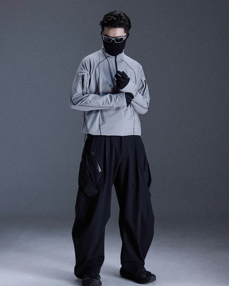 Molle-System Crinkled Water-Repellent Tactical Carrot Pants