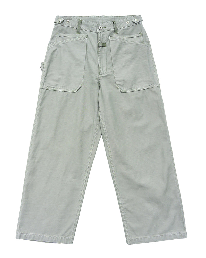 Washed Vintage Straight-Leg Cargo Pants