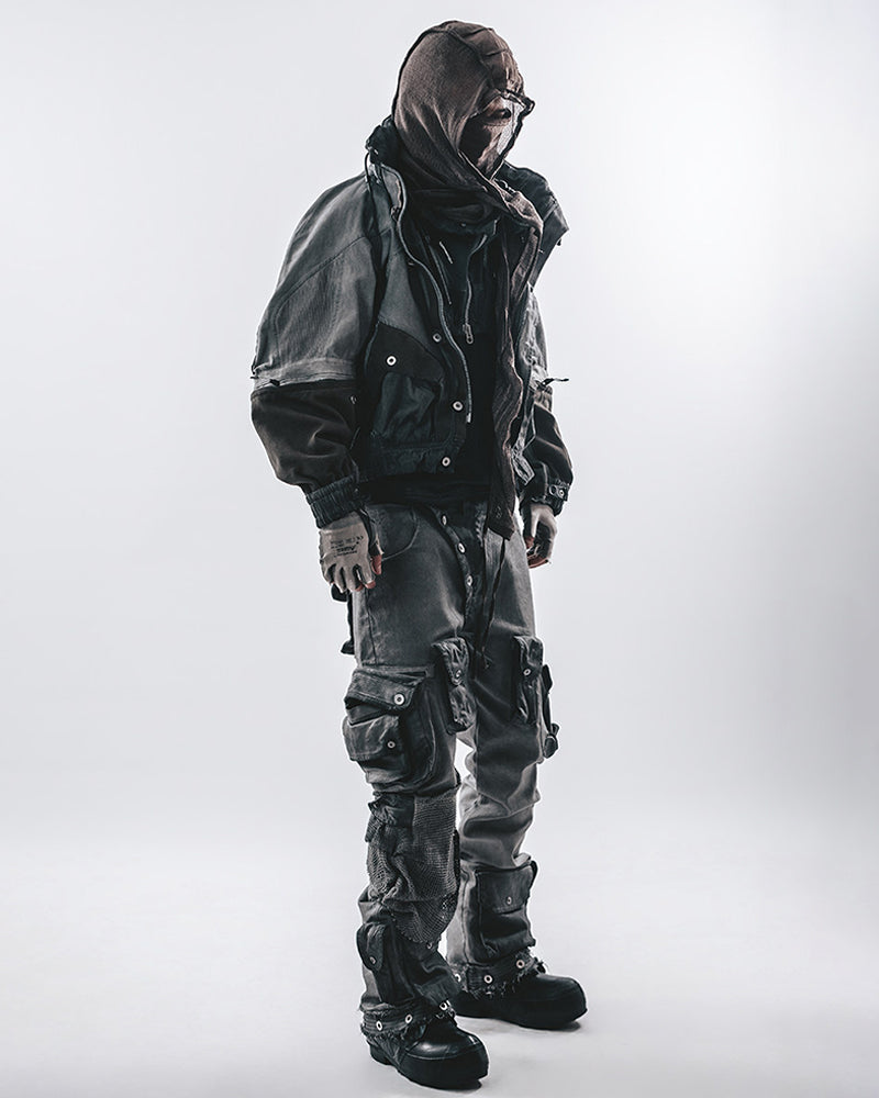 Biohazard Mesh-Panel Hooded Tactical Jacket