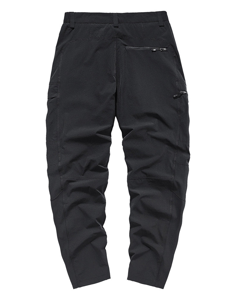 Quick-Dry Straight-Leg Techwear Cargo Pants
