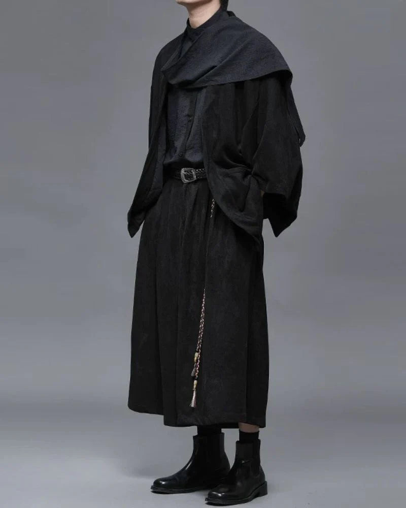 Modern Japanese Suede Kimino Jacket
