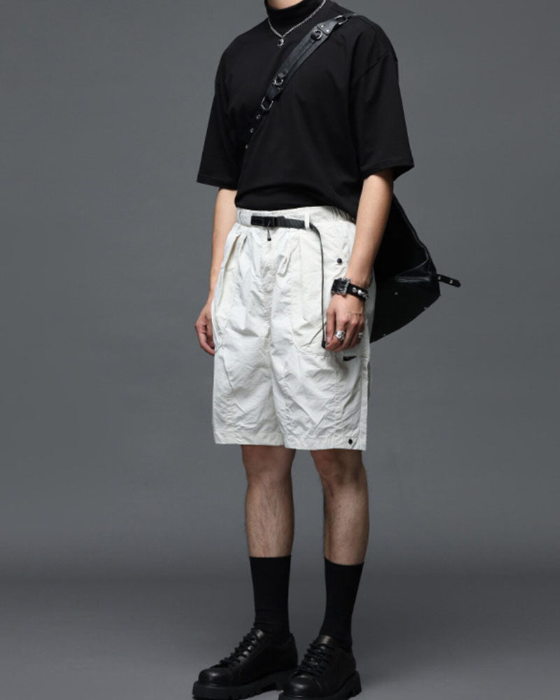 Modern Japanese Techwear Utility Cargo Shorts