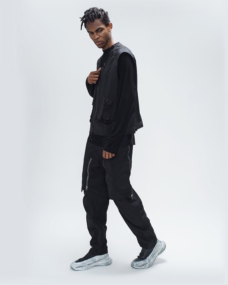 Techwear Multi-Zip Utility Cargo Pants