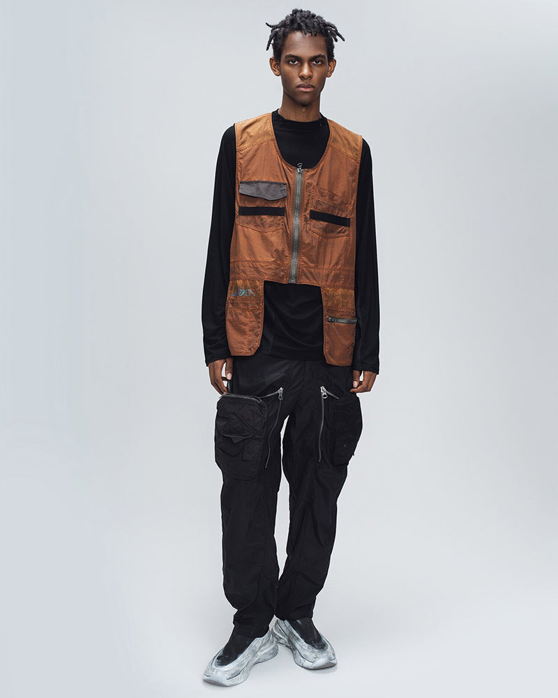 Vintage Sleeveless Pocket Utility Vest