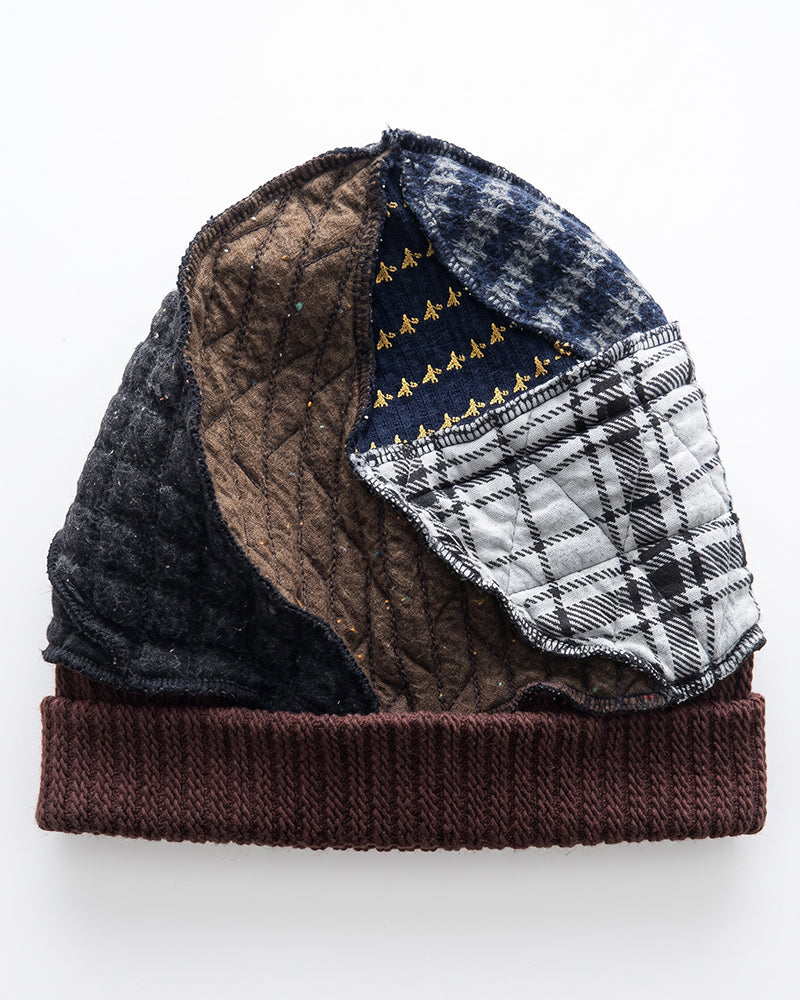 Wasteland Patchwork Thermal Knitted Hat