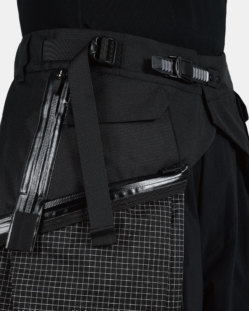 Avant-Garde Layered Six-Pocket Water-Repellent Outdoor Apron Pants