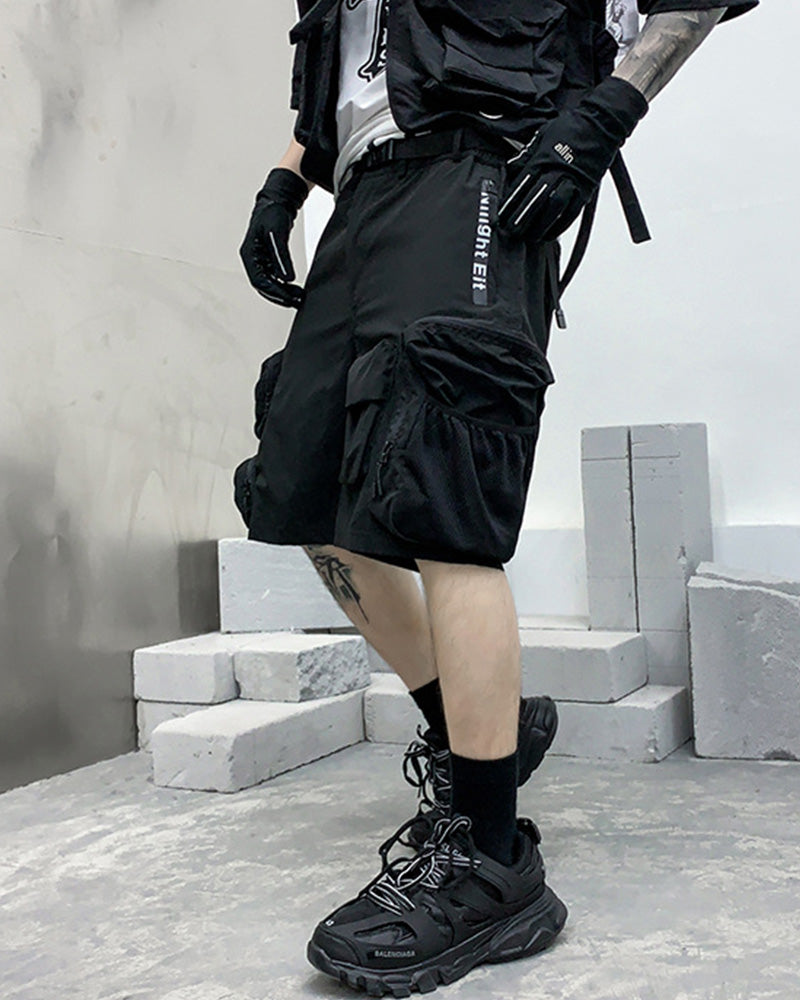 Techwear Backpack Cargo Shorts