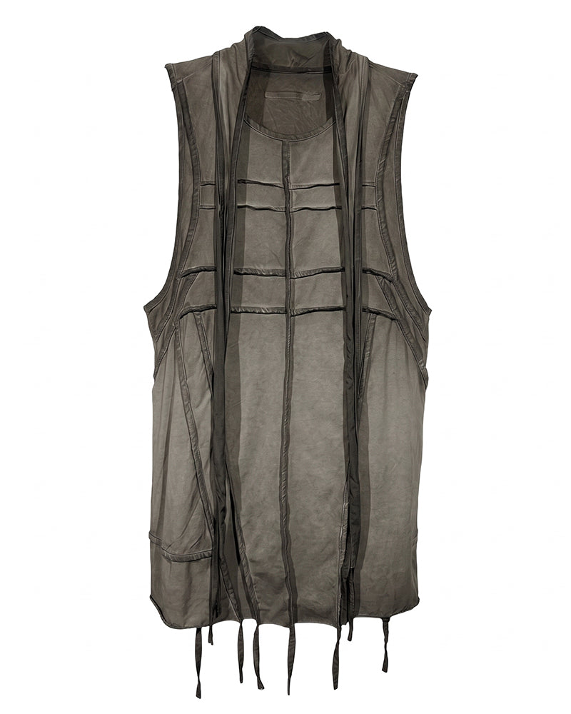 Wasteland Deconstructed Splicing Sleeveless T-Shirt