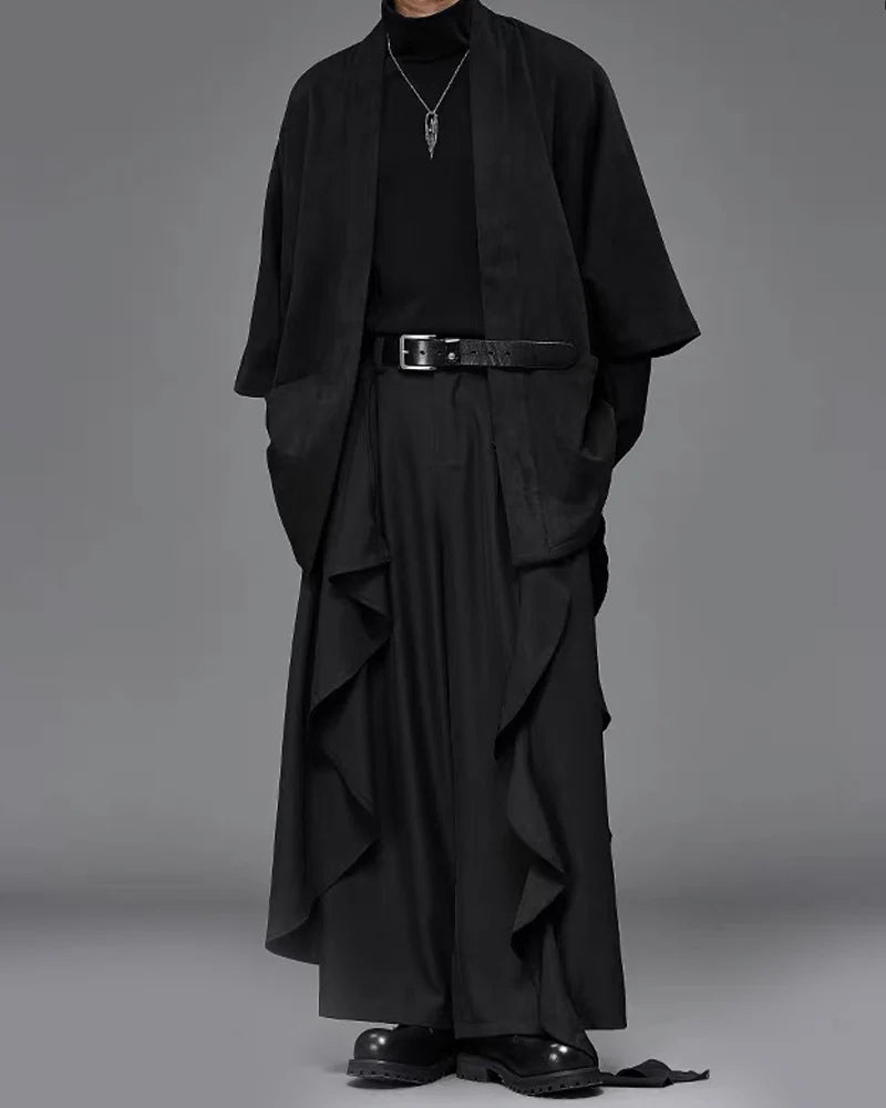 Modern Japanese Wide Leg Vintage Hakama Pants