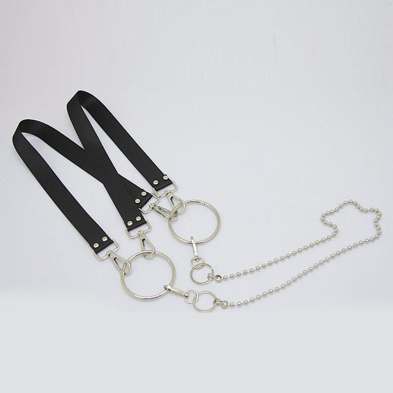 Techwear Chain Harness Shoulder Strap Accessory