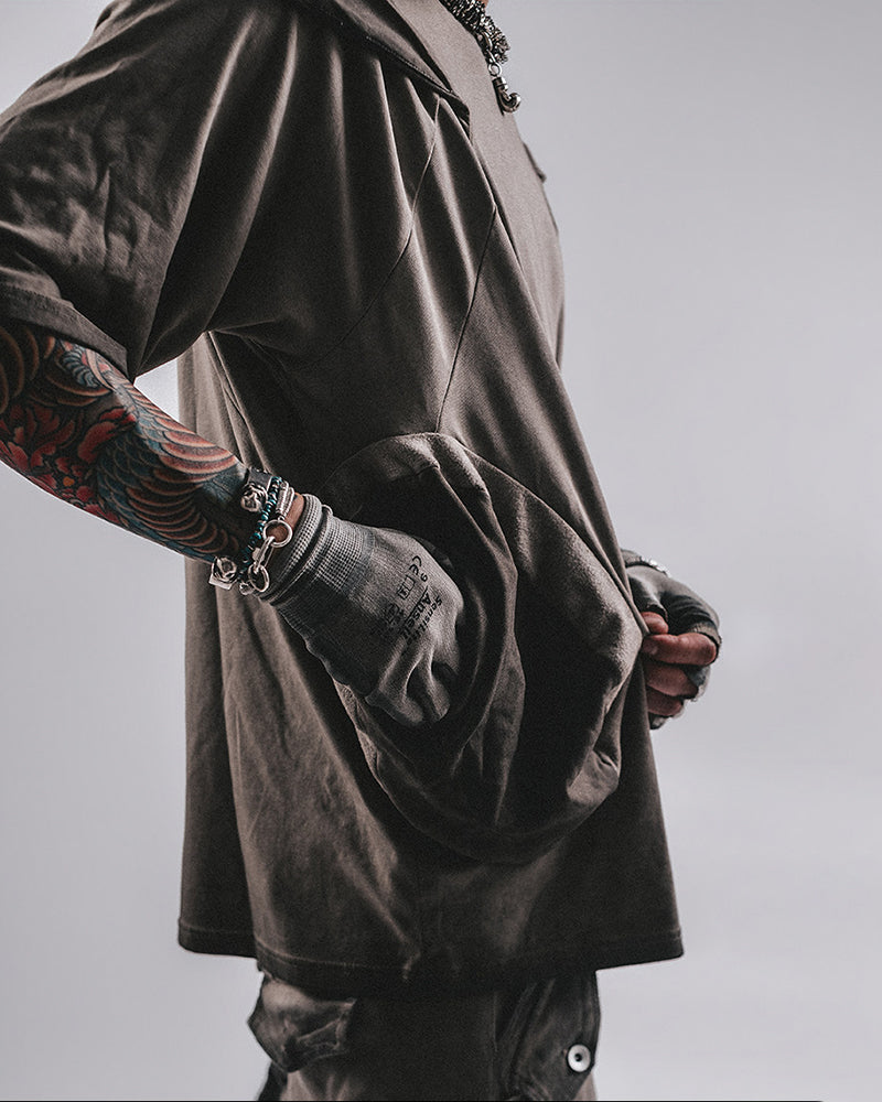 Post-Apocalyptic Layered Draped T-Shirt
