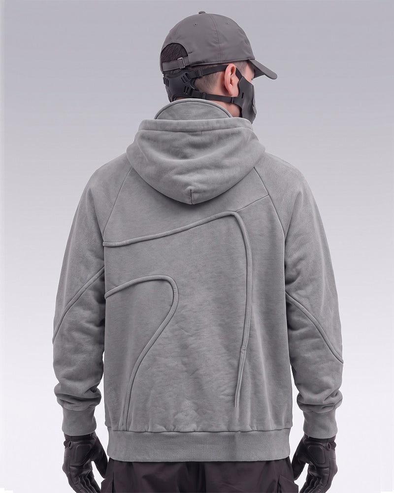 Functional Irregular Pocket Mask Tactical Hoodie
