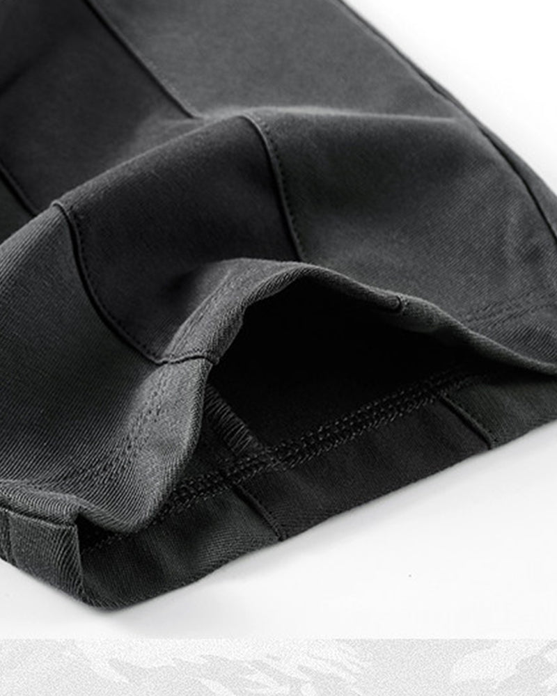 Techwear Panel Color-Block Short Sleeve T-Shirt