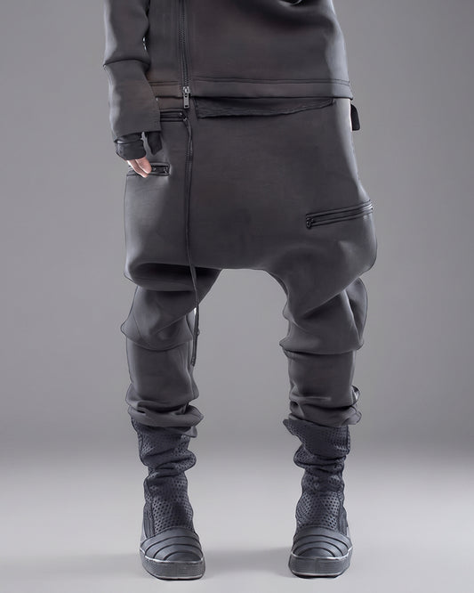 Wasteland Asymmetric Relaxed-Fit Tech Sweatpants