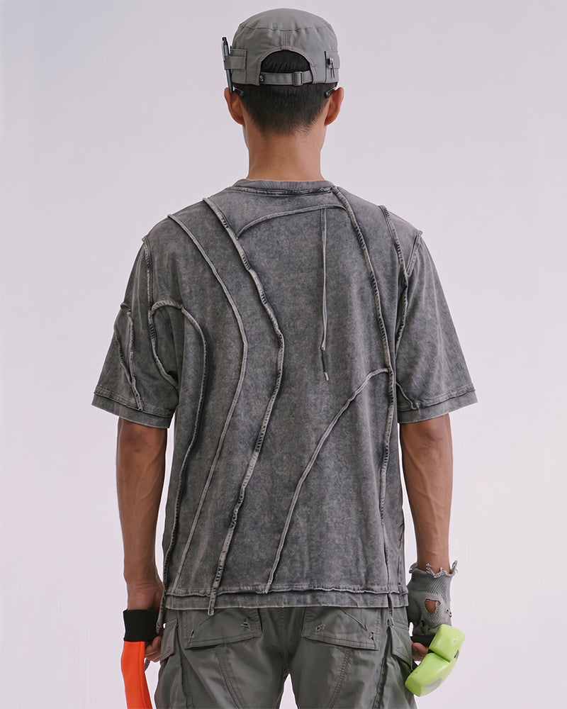 Wasteland Tie-Dyed Distressed Oversized Tee