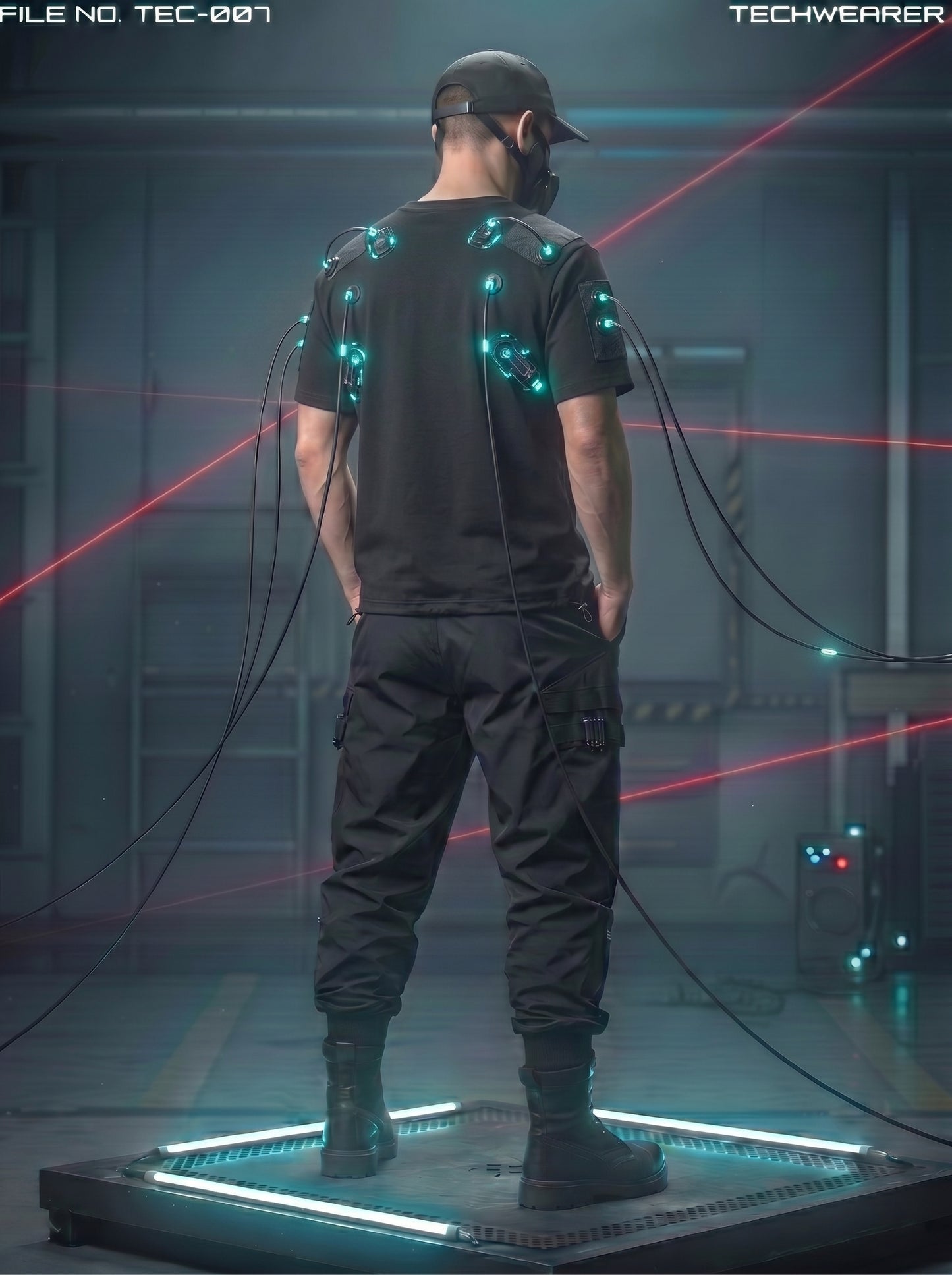 TEC-007｜Cyberpunk Tactical Techwear Set Top / Bottom
