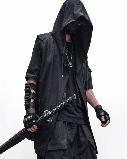 Black Sleeveless Ninja Costume Vest