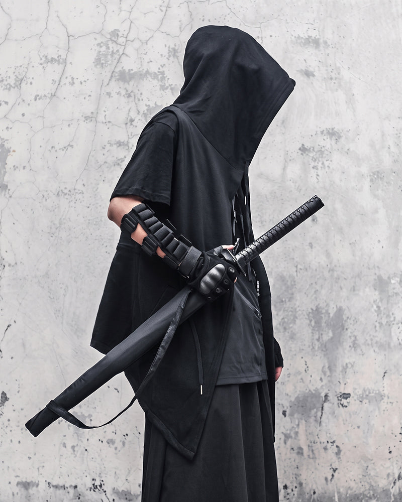 Black Sleeveless Ninja Costume Vest
