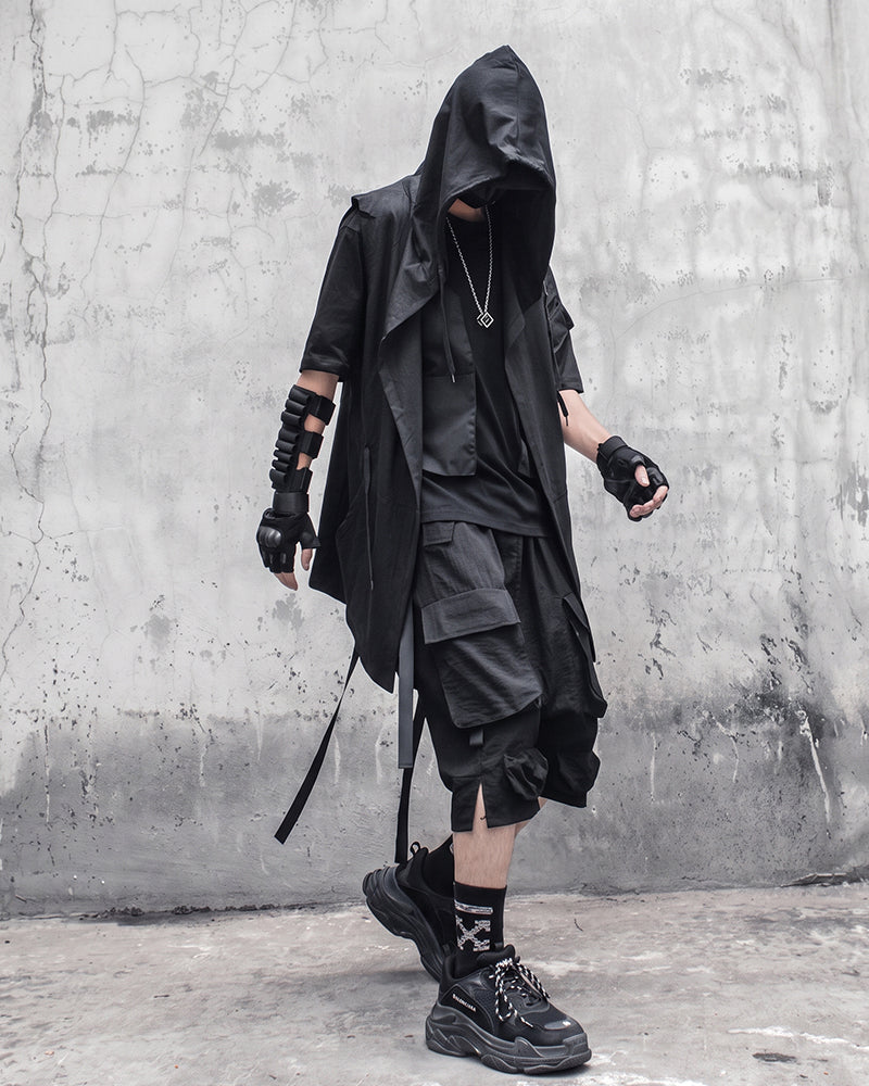 Black Sleeveless Ninja Costume Vest