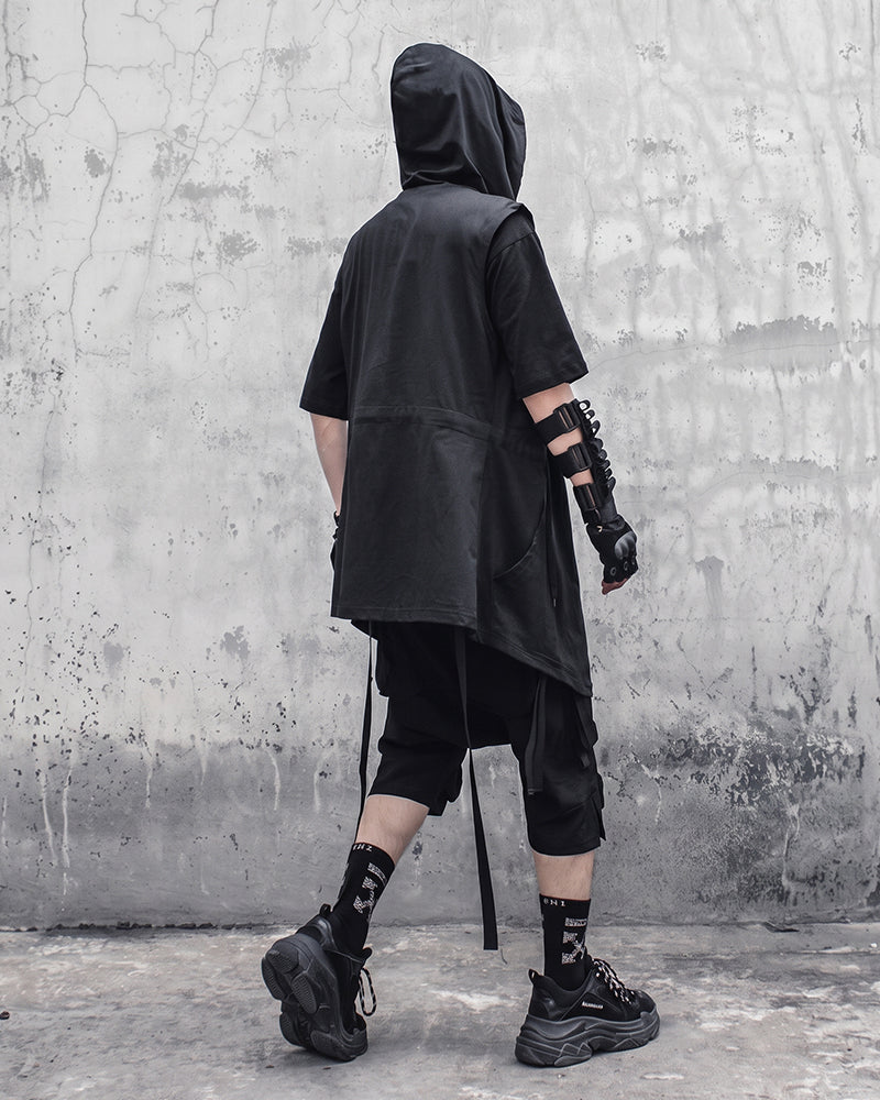 Black Sleeveless Ninja Costume Vest