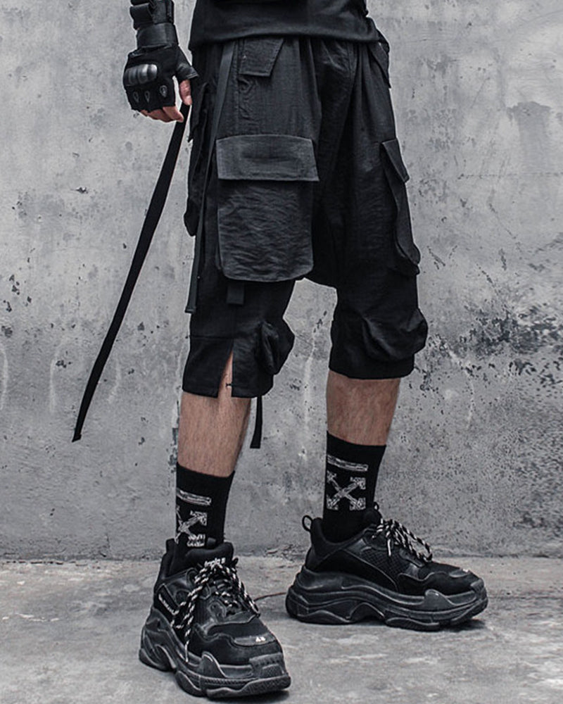 Drop Crotch Techwear Short