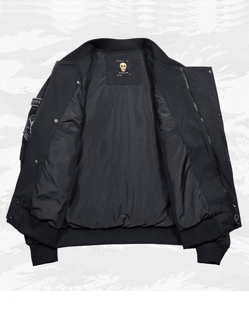 Techwear Skull Black Bomber Cyberpunk Jacket