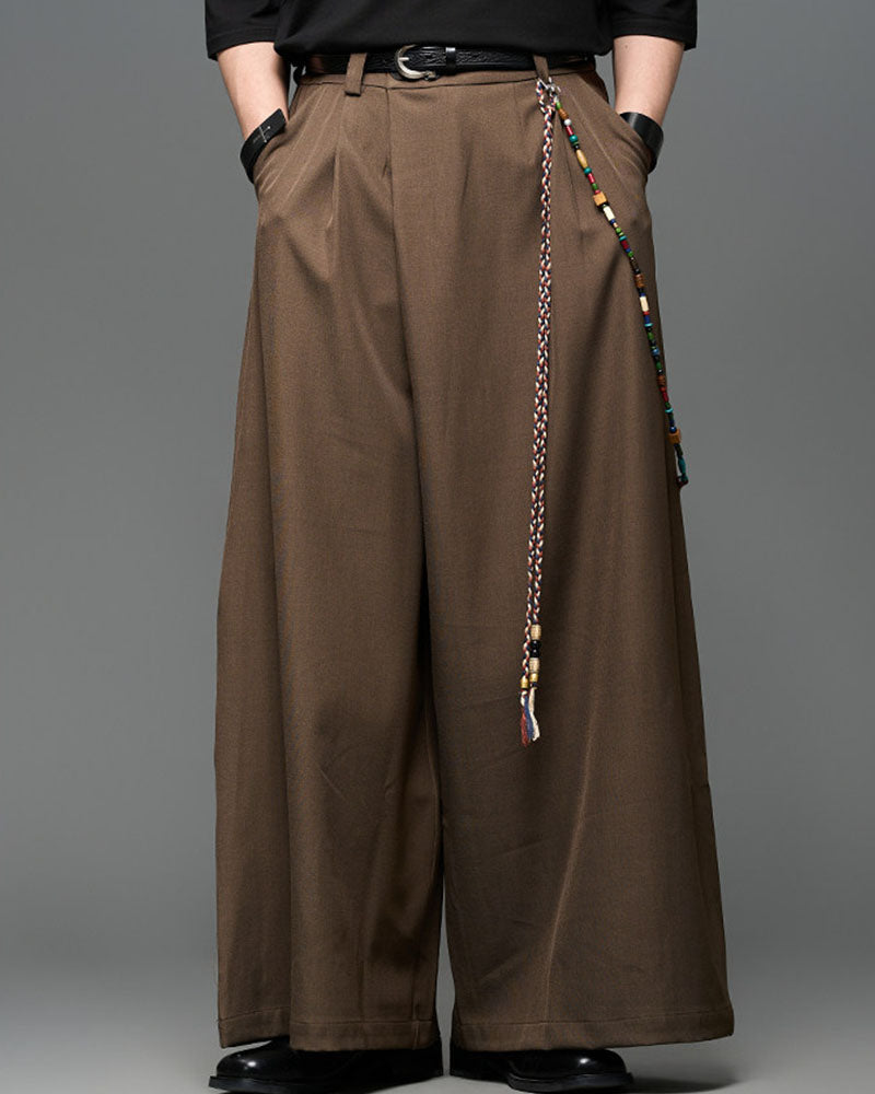 Modern Japanese Wide Leg Hakama Pants