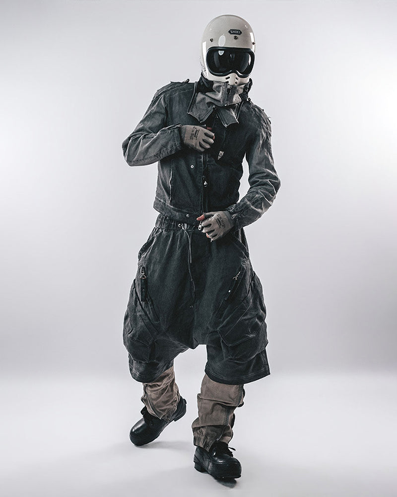 Void-Walker Extreme Drop-Crotch Cargo Shorts