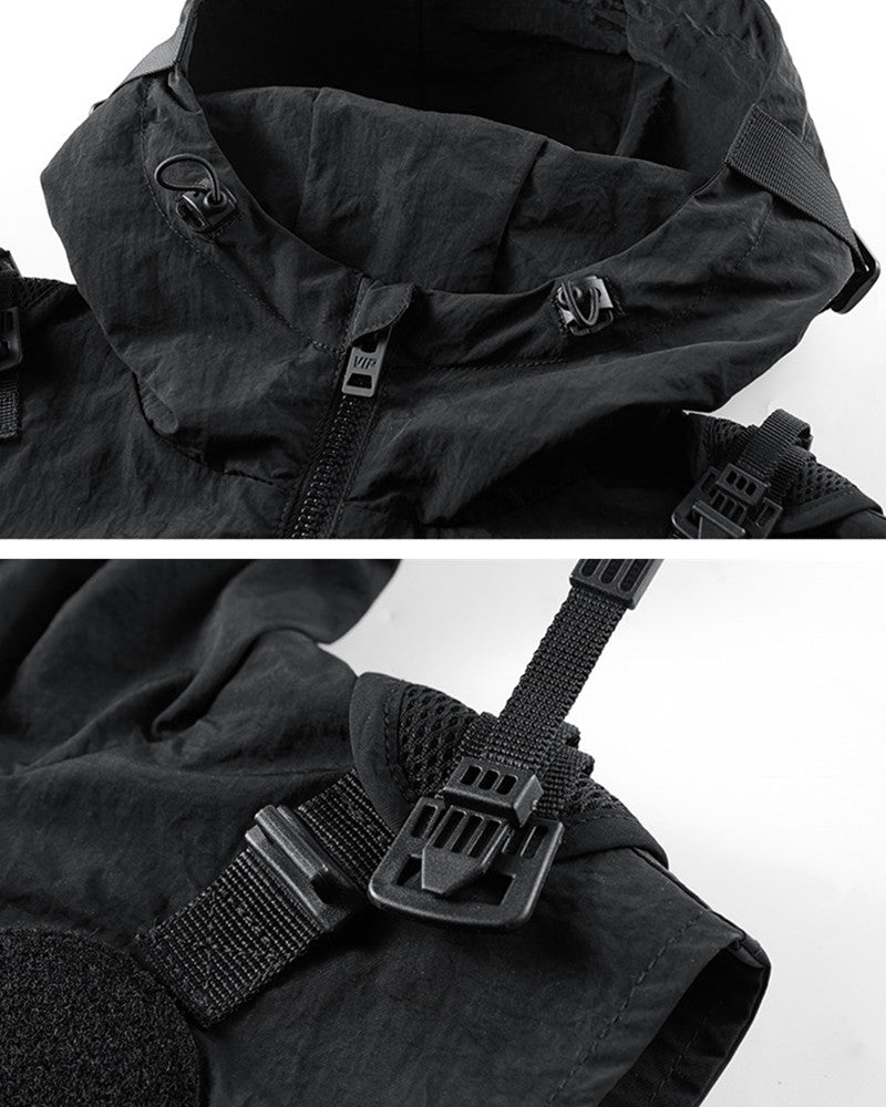 Functional Cropped Cargo Vest