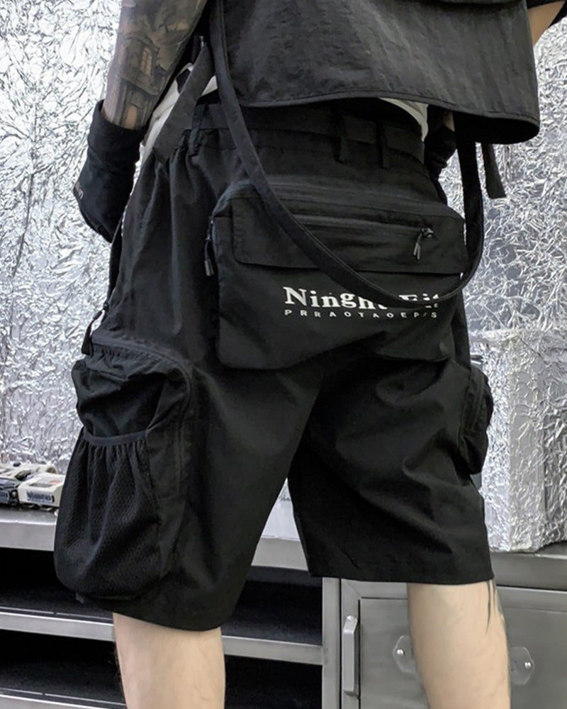 Techwear Backpack Cargo Shorts
