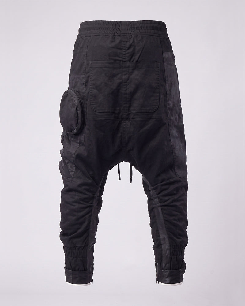 Wasteland Multi‑Pocket Drop‑Crotch Cargo Pants