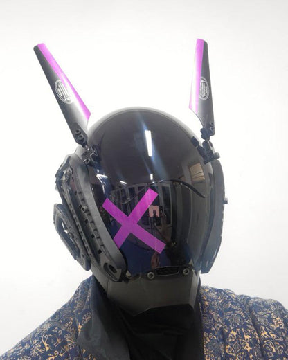Futuristic Wing Cyberpunk Helmet Mask