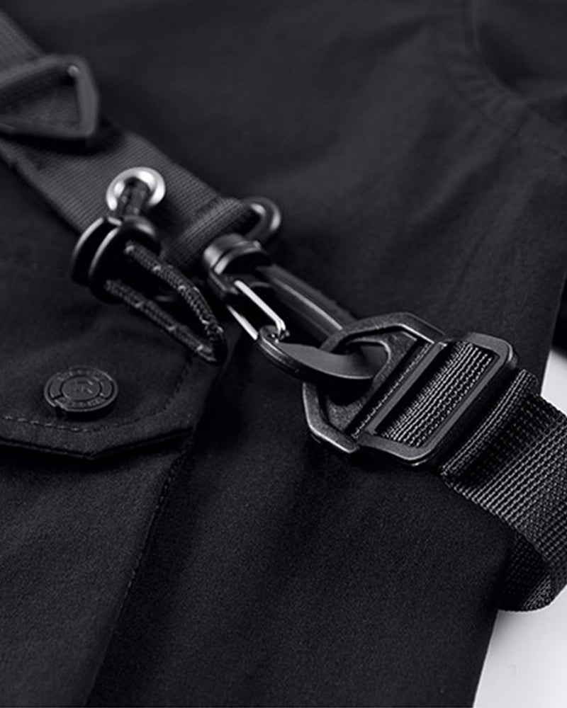 Tactical Utility Crossbody Strap Short Sleeve Tech Shirt