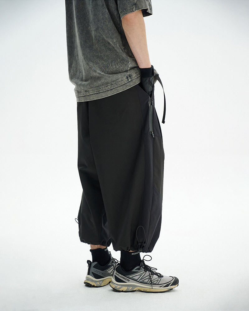 Dual-Zip Water-Repellent Lightweight Techwear Cropped Pants