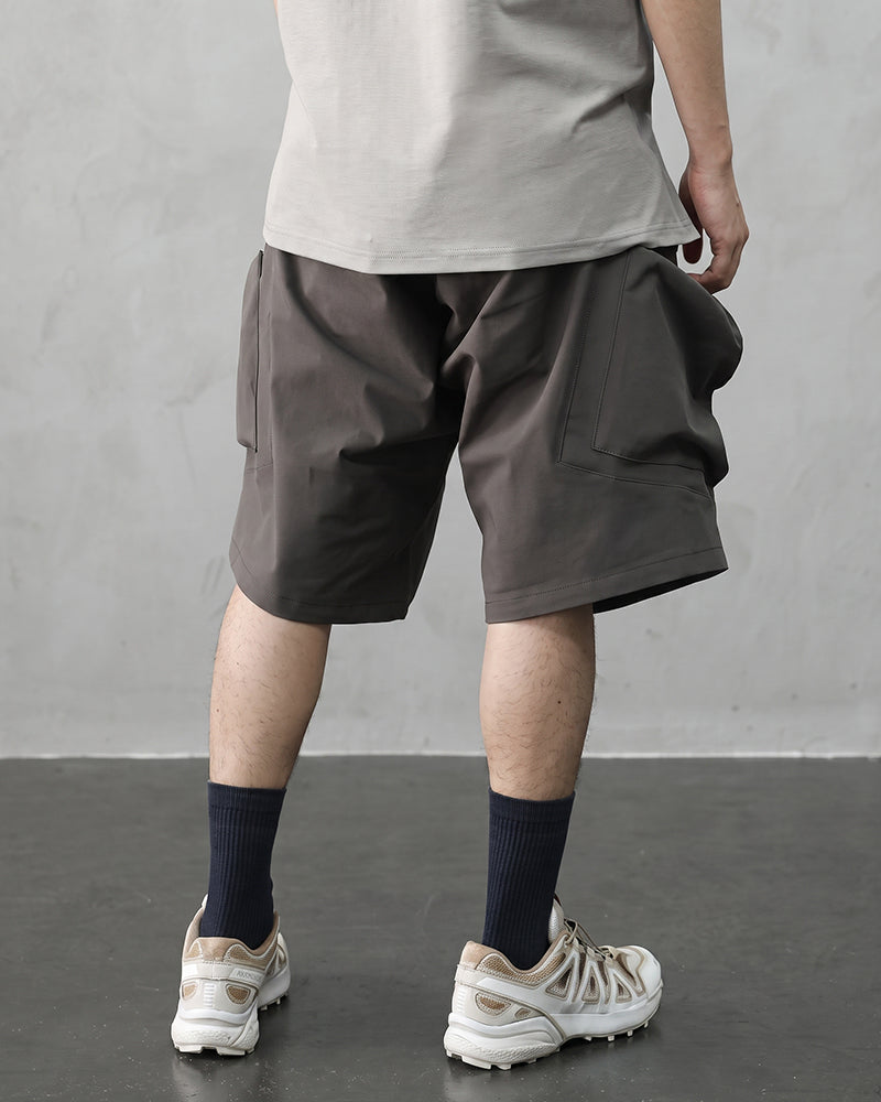 Multi-Pocket Water-Repellent Techwear Shorts
