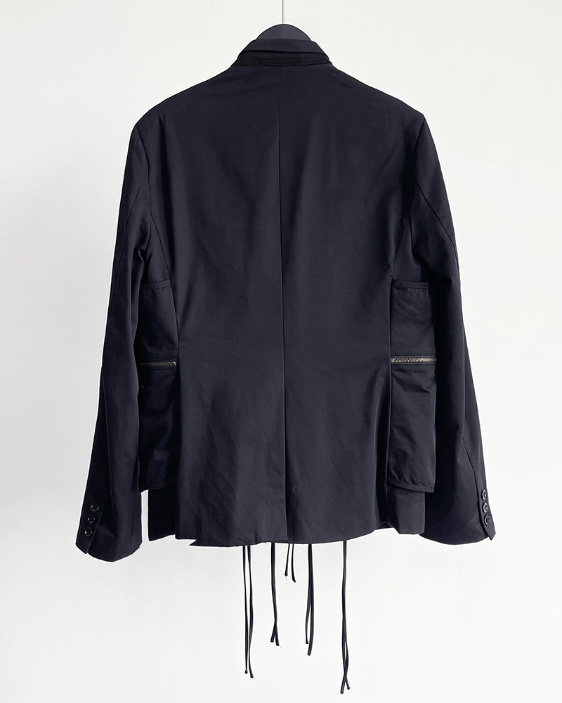 Dystopian Multi-Pocket Deconstructed Utility Blazer