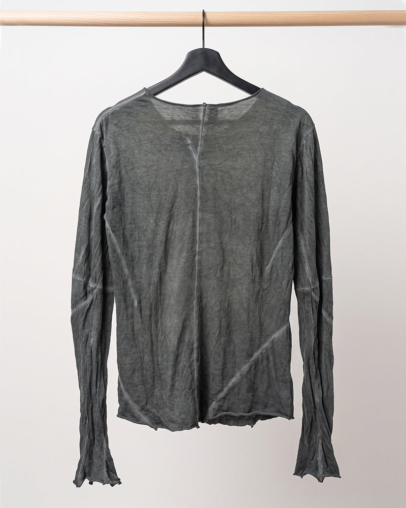 Wasteland Distressed Washed Thumbhole Long Sleeve Tee