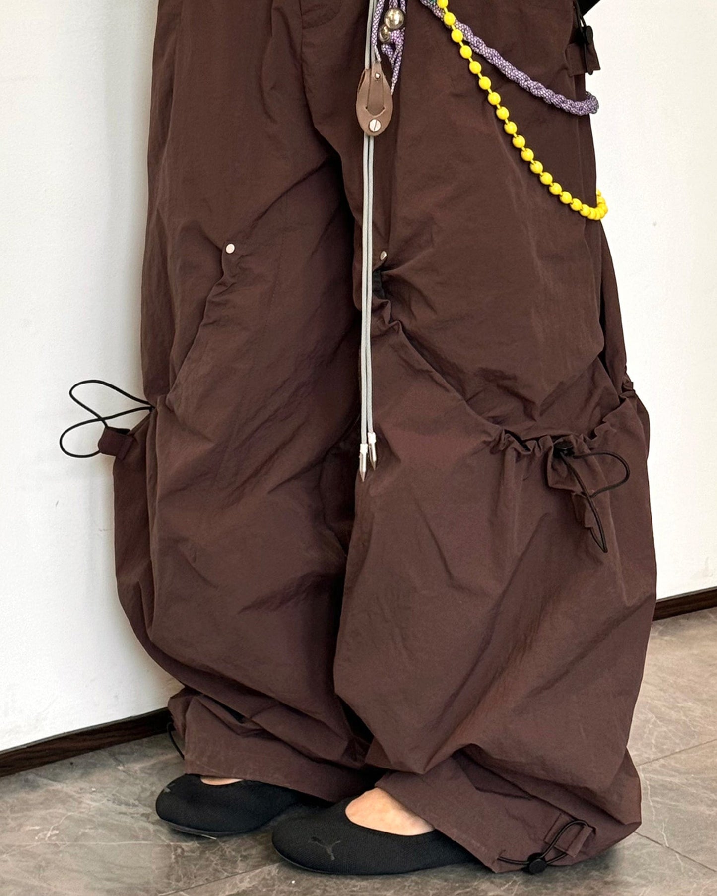 The Scar Six-Pocket Draw-String Rivet Pants