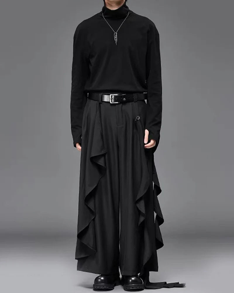 Modern Japanese Wide Leg Vintage Hakama Pants