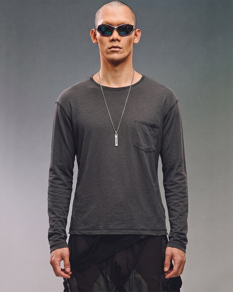 Wasteland Pocket Layering Long Sleeve T-Shirt